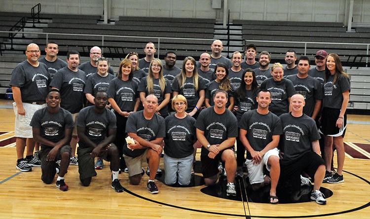 Those going on the Costa Rica mission trip include from left: Front row -- Jordan Alves, Matt Atwood, Scott Baughman, Lorri Hardy, Jim Hardy, Roraigh Yearwood and Chris Moyo. Second row -- Hilary Lakes, Kelly Fathergill, Alexa Moore, Kelsee Molen, Meghan Roth, Vanessa Adkins, Samantha Port, Derek Port and Rusty Hollingsworth. Third row -- Shannon Wathen, Randy LeBleu,Brandon Lakes, Kyle Caven, Alex Adams, Perry Thomas, Jaime Vernon, Larry Frisby and Adam Preston. Back row -- Bryce White, Kenny Lawson, Hunter Cantwell,   Bryan Milburn and Brent Vernon. (Campbellsville University Photo by Richard RoBards)